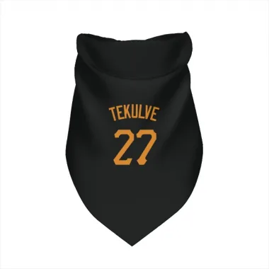 Gold Pittsburgh Pirates Kent Tekulve  Black  Dog & Cat Pet Bandana