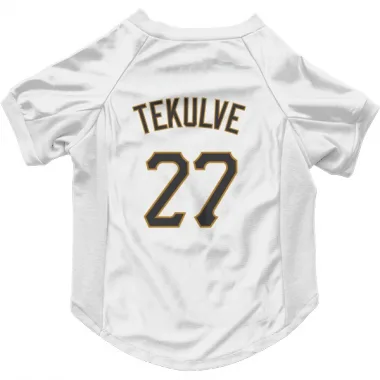 White Pittsburgh Pirates Kent Tekulve   Dog & Cat Pet Jersey